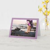 Grande île de carte de voeux de blanc de roche de (Fleur jaune)