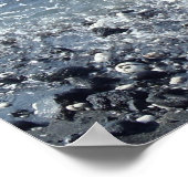 Grande île Hawaii affiche déformée vue (Coin)