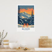 Grande impression de ski blanche - Colombie-Britan (Cuisine)