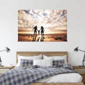 grande impression de toile pour photo familiale (Insitu(Chambre))