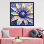 Grande Impression Fleur Bleue | Botanique (Insitu(Salon))