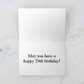 Grande impression, Gras, 79e carte de voeux annive (Intérieur)