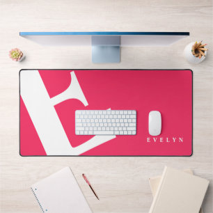 Grande initiale Typographie moderne Rose