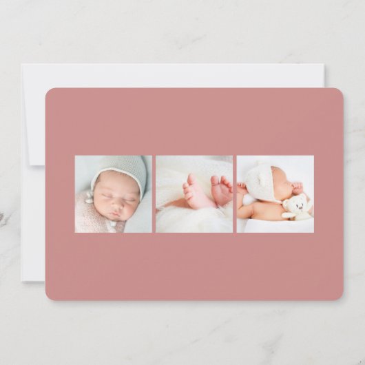 Grande introduction | Faire-part de naissance phot (Dos)