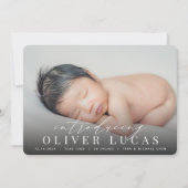 Grande introduction | Faire-part de naissance phot (Devant)