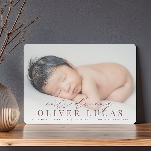 Grande introduction | Faire-part de naissance phot