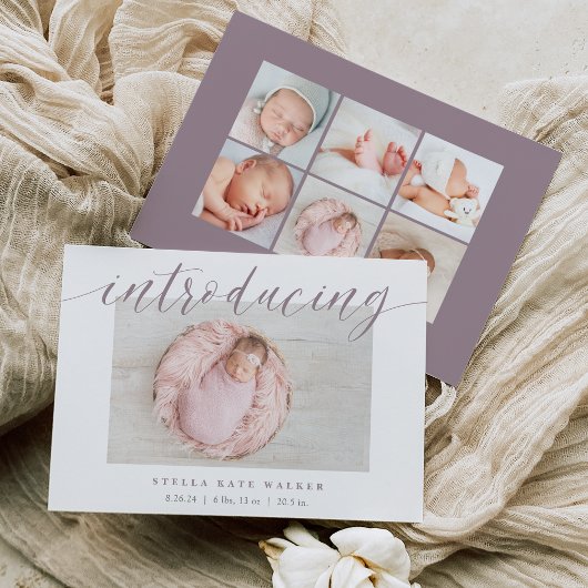 Grande introduction | Faire-part de naissance phot