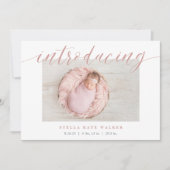 Grande introduction | Faire-part de naissance phot (Devant)