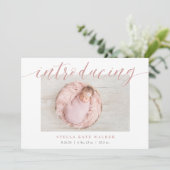 Grande introduction | Faire-part de naissance phot (Debout devant)