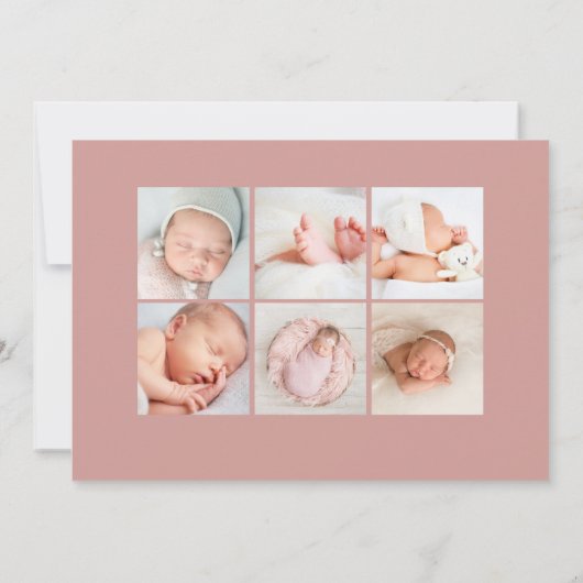 Grande introduction | Faire-part de naissance phot (Dos)