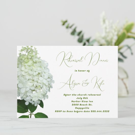 Grande invitation à la Mariage blanche (Debout devant)