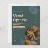 grande invitation à l'ouverture de boulangerie (Devant)