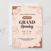 grande invitation à l'ouverture de la boulangerie  (Devant)