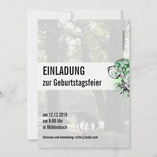 Grande Invitation Dane (Dos)