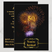 Grande invitation d'anniversaire de célébration (Devant / Derrière)