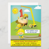 Grande invitation d'anniversaire de jour (Devant / Derrière)