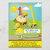 Grande invitation d'anniversaire de jour