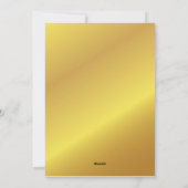 Grande Invitation d'ouverture Premium Black & Gold (Dos)