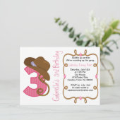 Grande invitation occidentale d'anniversaire de (Debout devant)