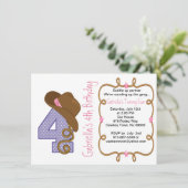 Grande invitation occidentale d'anniversaire de (Debout devant)