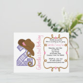 Grande invitation occidentale d'anniversaire de (Debout devant)