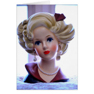 Grande Madame gonflante Head Vase Retro Cool des