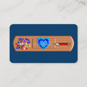 Grande marine Bandaid de cartes de visite Médical