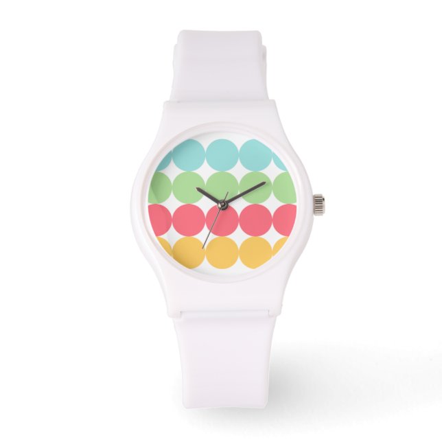 Grande montre colorée points (Recto)