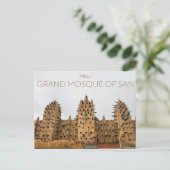Grande Mosquée de San, Mali Carte postale (Debout devant)