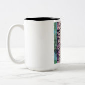 Grande Mug à deux tons de bouleaux Abstraits (Gauche)