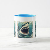 Grande Mug de requin blanc (Centre)