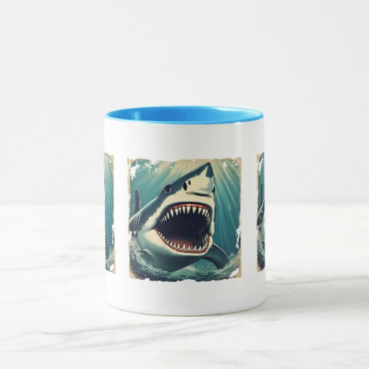 Grande Mug de requin blanc (Centre)