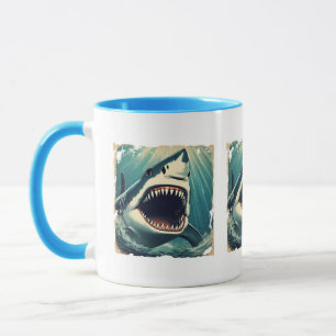 Grande Mug de requin blanc