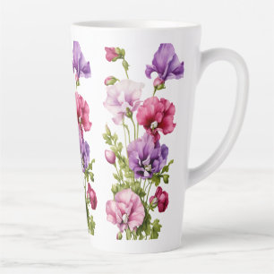 Grande Mug en latte - 17 oz   Elégant Bouquet Flor