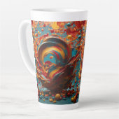 Grande Mug En Latte Fabriquée Aux États-Unis. Coup (Angle gauche)