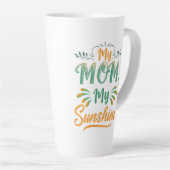 Grande Mug en latte - "Ma maman, mon soleil" - 17 (Angle droit)