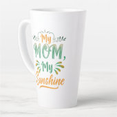 Grande Mug en latte - "Ma maman, mon soleil" - 17 (Angle gauche)
