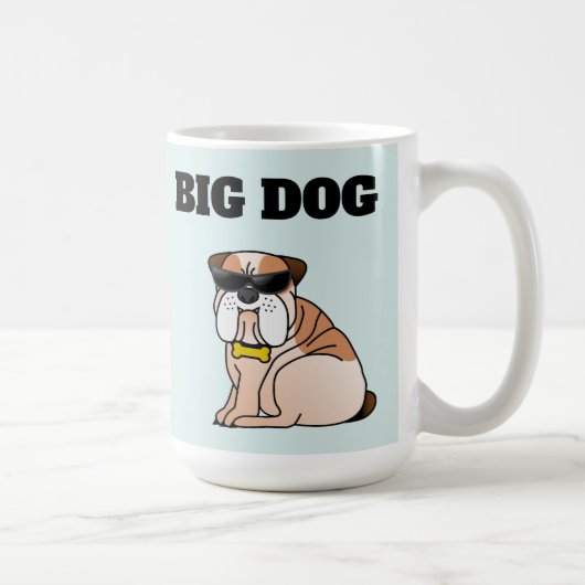 GRANDE MUG TASSE DRÔLE CHIEN (Droite)