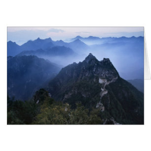 Grande Muraille dans la brume du matin, Chine