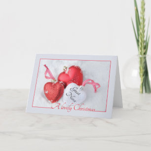 grande nièce Joyeuse carte de Noël