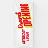 Grande ouverture à l'extérieur de la bannière (Vertical)