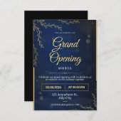 grande ouverture de l'hôtel invitation Flat Card (Devant / Derrière)