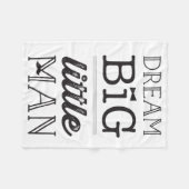 Grande petite couverture rêveuse de bébé de BowTie (Devant (Horizontal))