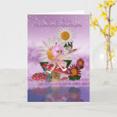 Grande Petite-Fille Carte Anniversaire Avec Plum S (Fleur jaune)