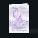 Grande Petite-fille Cute Feminine Carte d'annivers<br><div class="desc">Grande Petite-fille Cute Feminine Carte d'anniversaire</div>