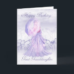Grande Petite-fille Cute Feminine Carte d'annivers<br><div class="desc">Grande Petite-fille Cute Feminine Carte d'anniversaire</div>
