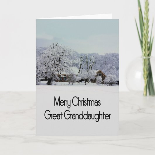 Grande petite fille Joyeuse carte de Noël (Devant)