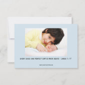 Grande photo florissante - Faire-part de naissance (Dos)