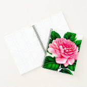 Grande pivoine rose avec Emerald Green Journal Feu (Intérieur)