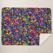 Grande plaid sherpa éclaboussé (Devant (Horizontal))